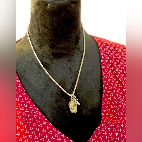 NECKLACE Pumpkin Latte 🧡W/Love Accent ~ NWT - Picture 3 of 8